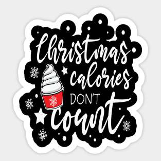 Christmas Calories don't count. Sticker